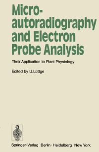 Book Cover for Microautoradiography and Electron Probe Analysis by U Lüttge