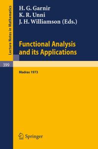 Book Cover for Functional Analysis and Its Applications by HG Garnir, KR Unni, JH Williamson