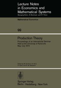 Book Cover for Production Theory by W Eichhorn, R Henn, O Opitz, R W Shephard