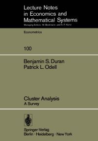 Book Cover for Cluster Analysis by B S Duran, P L Odell