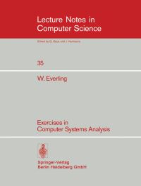 Book Cover for Exercises in Computer Systems Analysis by Wolfgang Everling