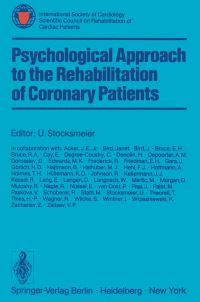 Book Cover for Psychological Approach to the Rehabilitation of Coronary Patients by U Stocksmeier