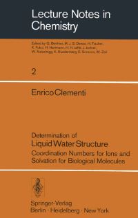 Book Cover for Determination of Liquid Water Structure by E Clementi