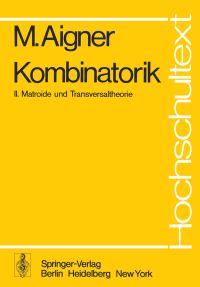 Book Cover for Kombinatorik by Martin Aigner