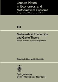 Book Cover for Mathematical Economics and Game Theory by R Henn, O Moeschlin