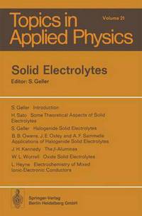 Book Cover for Solid Electrolytes by S Geller