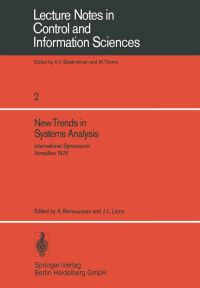 Book Cover for New Trends in Systems Analysis by A Bensoussan, JL Lions