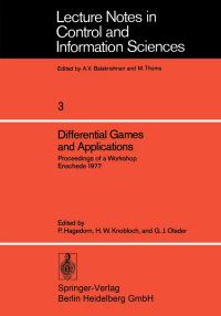 Book Cover for Differential Games and Applications by P Hagedorn, H W Knobloch, G J Olsder
