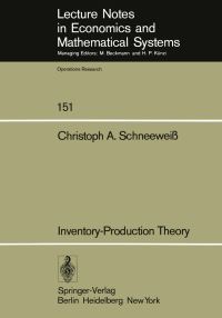 Book Cover for Inventory-Production Theory by CA Schneeweiss