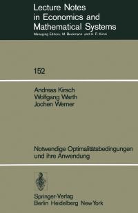 Book Cover for Notwendige Optimalitätsbedingungen Und Ihre Anwendung by A Kirsch, W Warth, J Werner