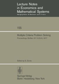 Book Cover for Multiple Criteria Problem Solving by S Zionts
