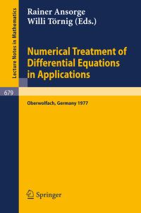 Book Cover for Numerical Treatment of Differential Equations in Applications by R Ansorge, W Törnig
