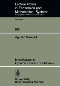 Book Cover for Identification in Dynamic Shock-Error Models by A Maravall