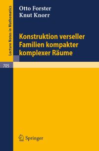 Book Cover for Konstruktion Verseller Familien Kompakter Komplexer Räume by Otto Forster, Knut Knorr