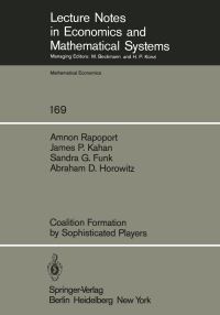 Book Cover for Coalition Formation by Sophisticated Players by A Rapoport, J P Kahan, S G Funk, A D Horowitz