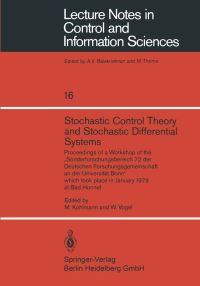 Book Cover for Stochastic Control Theory and Stochastic Differential Systems by M Kohlmann, W Vogel