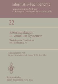 Book Cover for Kommunikation in Verteilten Systemen by S Schindler, J C W Schröder