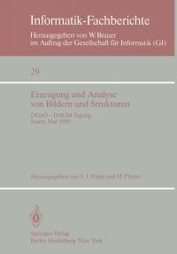Book Cover for Erzeugung Und Analyse Von Bildern Und Strukturen by S J Pöppl, H Platzer
