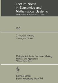 Book Cover for Multiple Attribute Decision Making by ChingLai Hwang, Kwangsun Yoon
