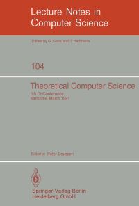Book Cover for Theoretical Computer Science by P Deussen