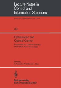 Book Cover for Optimization and Optimal Control by A Auslender, W Oettli, J Stoer