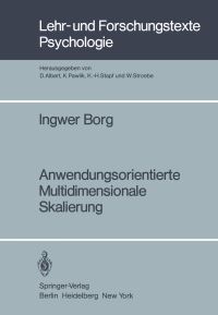Book Cover for Anwendungsorientierte Multidimensionale Skalierung by I Borg