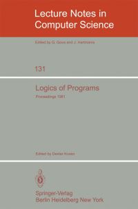 Book Cover for Logics of Programs by D Kozen