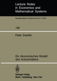 Book Cover for Ein Ökonomisches Modell Des Arztverhaltens by P Zweifel