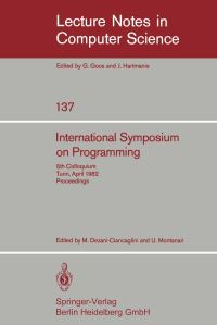 Book Cover for International Symposium on Programming by M DezaniCiancaglini, U Montanari