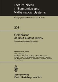 Book Cover for Compilation of Input-Output Tables by J V Skolka, SB Algera, O Aukrust, JF Divay, A Franz, NT Furunes, C Lager, K Lal, PAHM Mantelaers, JW McGilvray, F Meunier, WI Morrison, HH Postner, SL Rogeberg, C Stahmer, B Thage, HK van Tunien