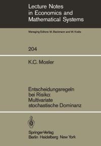 Book Cover for Entscheidungsregeln Bei Risiko Multivariate Stochastische Dominanz by Karl Mosler