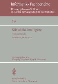 Book Cover for Künstliche Intelligenz Subreihe Künstliche Intelligenz by Wolfgang Bibel, Jörg Siekmann