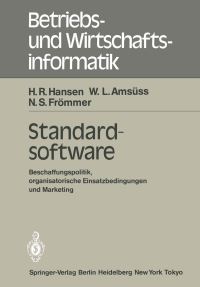 Book Cover for Standardsoftware by H R Hansen, W L Amsüss, N S Frömmer