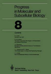 Book Cover for Progress in Molecular and Subcellular Biology by J R Bamburg, T L German, F E Hahn, G Knudson, R F Marsh, J J ONeill