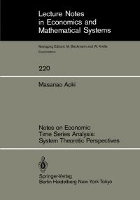 Book Cover for Notes on Economic Time Series Analysis by Masanao Aoki