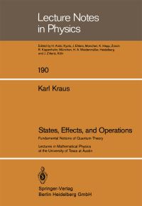 Book Cover for States, Effects, and Operations by K Kraus