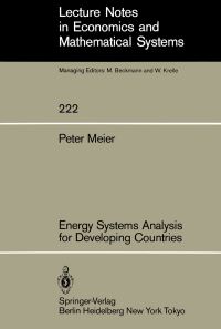 Book Cover for Energy Systems Analysis for Developing Countries by P Meier