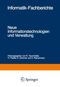 Book Cover for Neue Informationstechnologien Und Verwaltung by R Traunmüller, H Fiedler, K Grimmer, H Reinermann