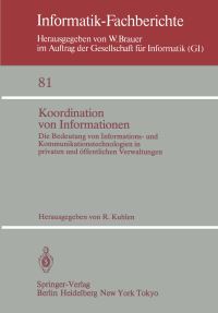 Book Cover for Koordination Von Informationen by R Kuhlen