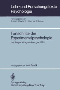 Book Cover for Fortschritte Der Experimentalpsychologie by K Pawlik
