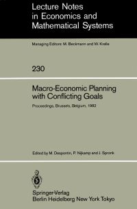 Book Cover for Macro-Economic Planning With Conflicting Goals by M Despontin, P Nijkamp, J Spronk