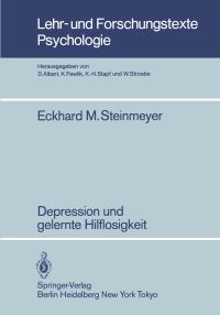 Book Cover for Depression Und Gelernte Hilflosigkeit by EM Steinmeyer