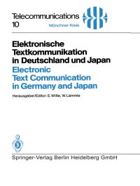Book Cover for Elektronische Textkommunikation in Deutschland Und Japan / Electronic Text Communication in Germany and Japan by A Chimiak, RC Hider, A Liu, JB Neilands, K Nomoto, Y Sugiura