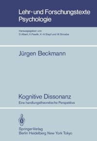 Book Cover for Kognitive Dissonanz by J Beckmann