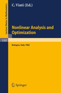 Book Cover for Nonlinear Analysis and Optimization by C Vinti