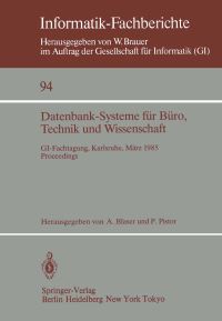 Book Cover for Datenbank-Systeme Für Büro, Technik Und Wissenschaft by Albrecht Blaser, Peter Pistor