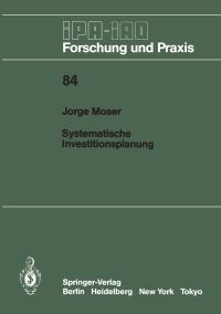 Book Cover for Systematische Investitionsplanung by Jorge Moser