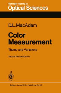 Book Cover for Color Measurement by David L MacAdam