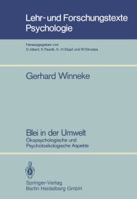 Book Cover for Blei in Der Umwelt by Gerhard Winneke