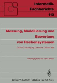 Book Cover for Messung, Modellierung Und Bewertung Von Rechensystemen by Heinz Beilner